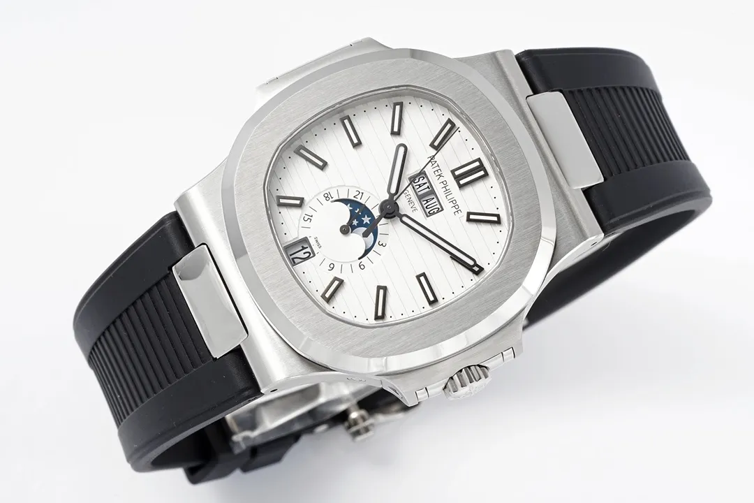 Patek Philippe Nautilus Blue Rubber Strap Watch - Bestter Watches