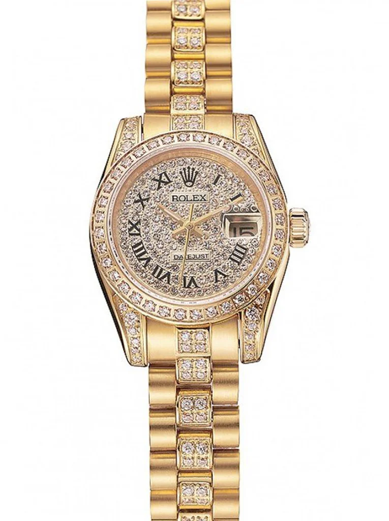 Superclone Rolex Datejust 21mm Gold Dial 1453955 - Bestter Watches