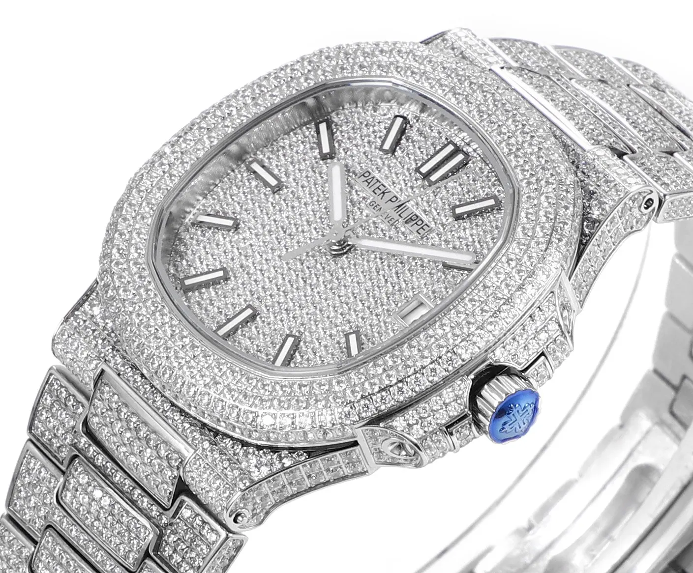 Patek Philippe Nautilus Full Star Platinum Watch - Bestter Watches