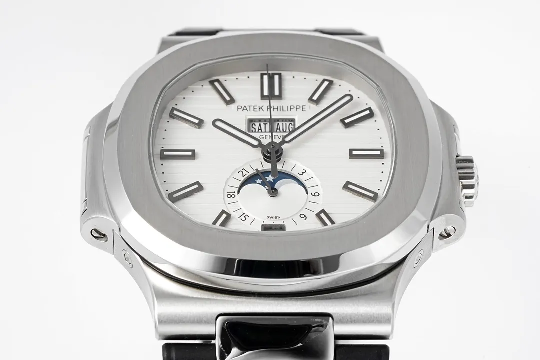 Patek Philippe Nautilus Blue Rubber Strap Watch - Bestter Watches