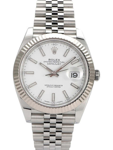Rolex Datejust 41mm White Dial 126334 Jubilee Flutted - Bestter Watches