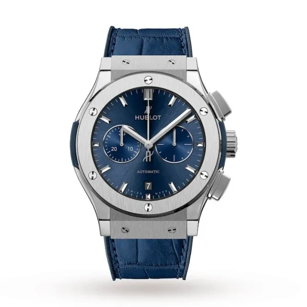 Hublot Classic Fusion Men Automatic Blue Rubber and Alligator Watch 541.NX.7170.LR - Bestter Watches