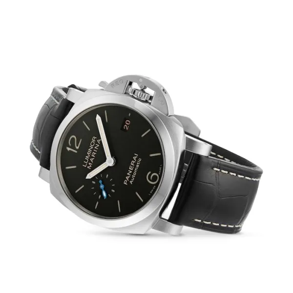 Panerai Luminor Men Automatic Black Alligator Watch PAM01392 - Bestter Watches
