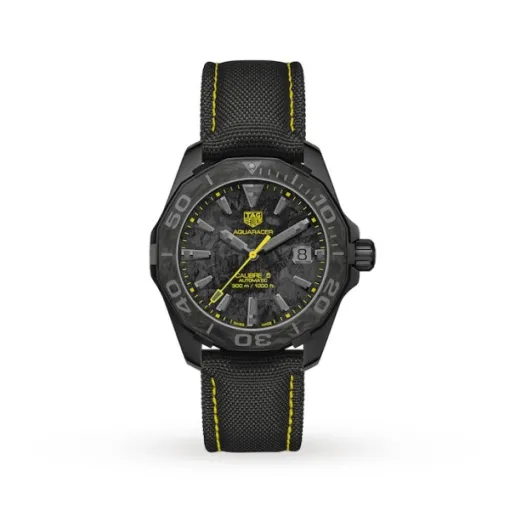 TAG Heuer Aquaracer Men Automatic Grey Fabric Watch WBD218B.FC6446 - Bestter Watches