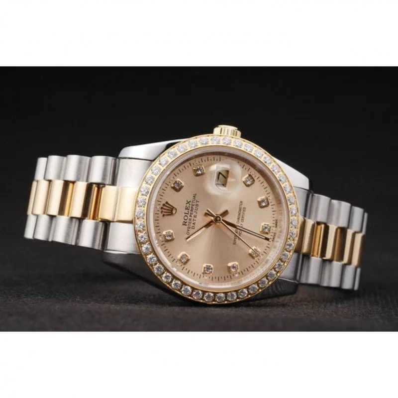 Superclone Rolex Datejust 36mm Gold Dial SRL40 - Bestter Watches