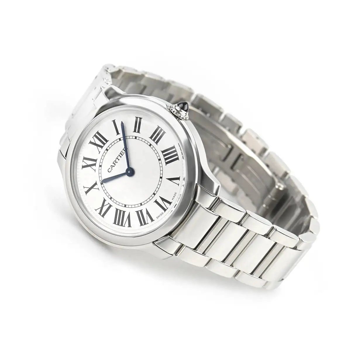 Cartier Ronde Must Women Quartz Silver Calf Watch WSRN0033 - Bestter Watches