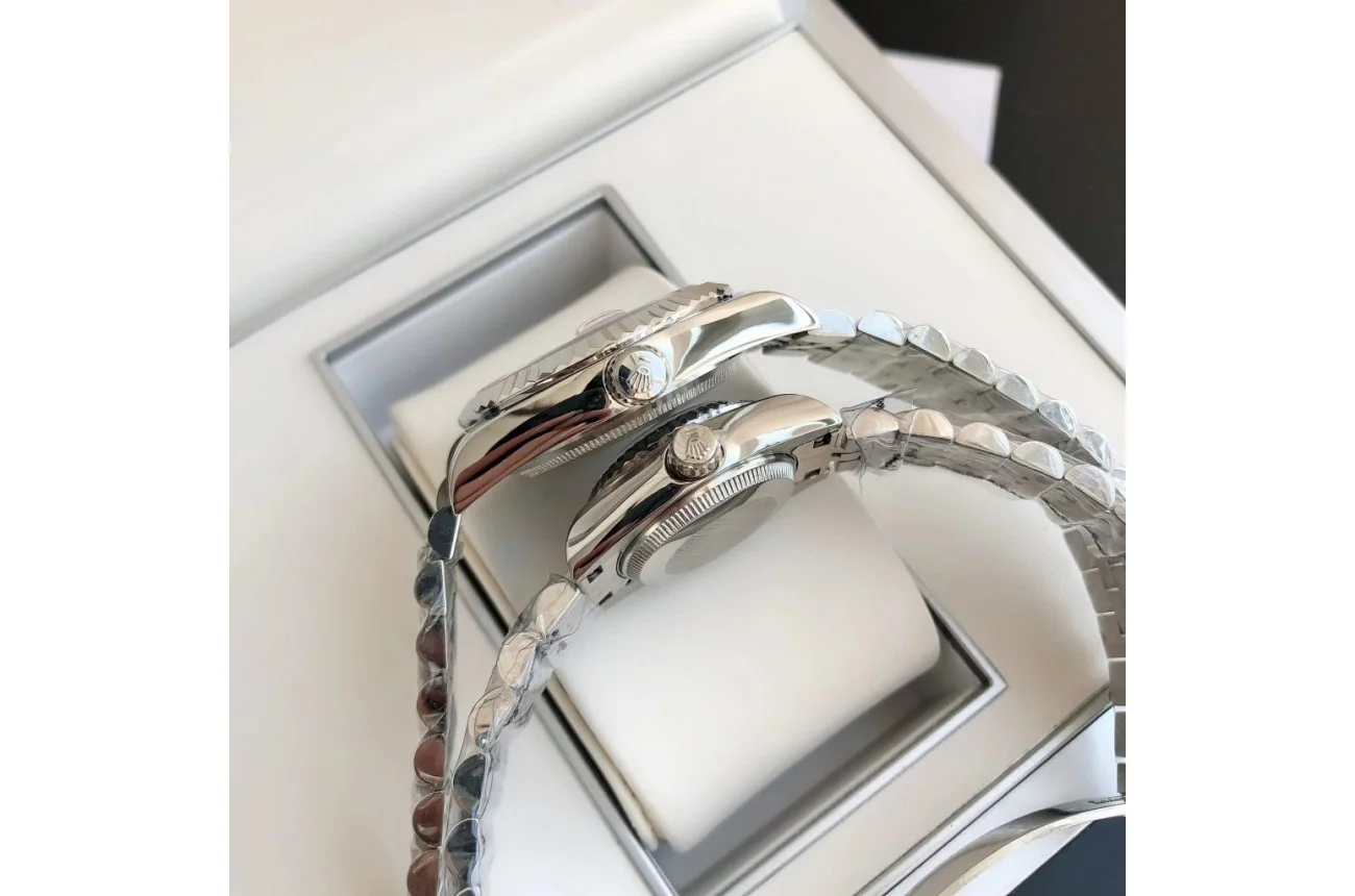 Couple Watches Rolex Datejust 36/28mm SS/SS Jub Pink/Dial - Bestter Watches