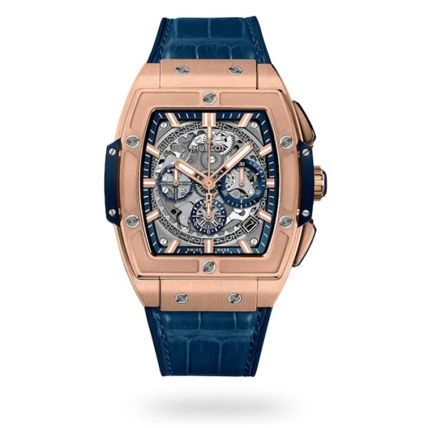 Hublot Spirit Of Big Bang Men Automatic Blue Alligator Watch 641.OX.7180.LR - Bestter Watches