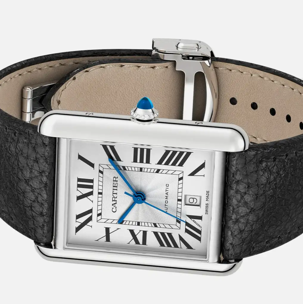 Cartier Tank Must Men Automatic Silver Calf Watch WSTA0040 - Bestter Watches