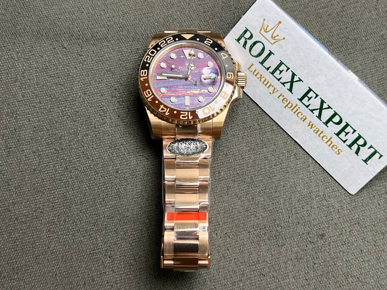 Superclone Rolex GMT-Master II 40 mm 126715CHNR Tiger Iron Dial - Bestter Watches