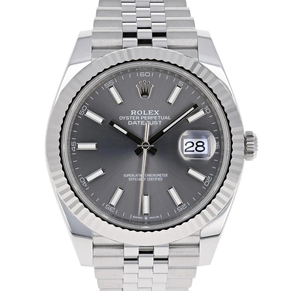 Superclone Rolex Datejust 41mm Rhodium Dial 126334 Jubilee - Bestter Watches