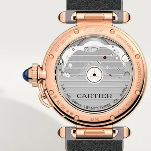 Cartier Pasha de Cartier Women Automatic Silver Alligator Watch WGPA0014 - Bestter Watches