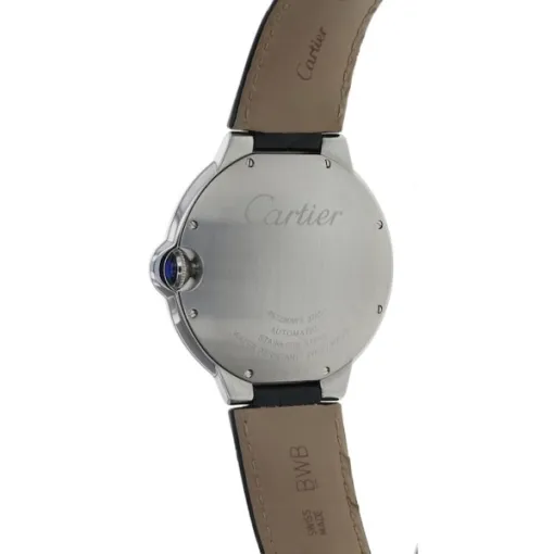 Cartier Ballon Bleu de Cartier Men Automatic Silver Leather Watch W69016Z4 - Bestter Watches