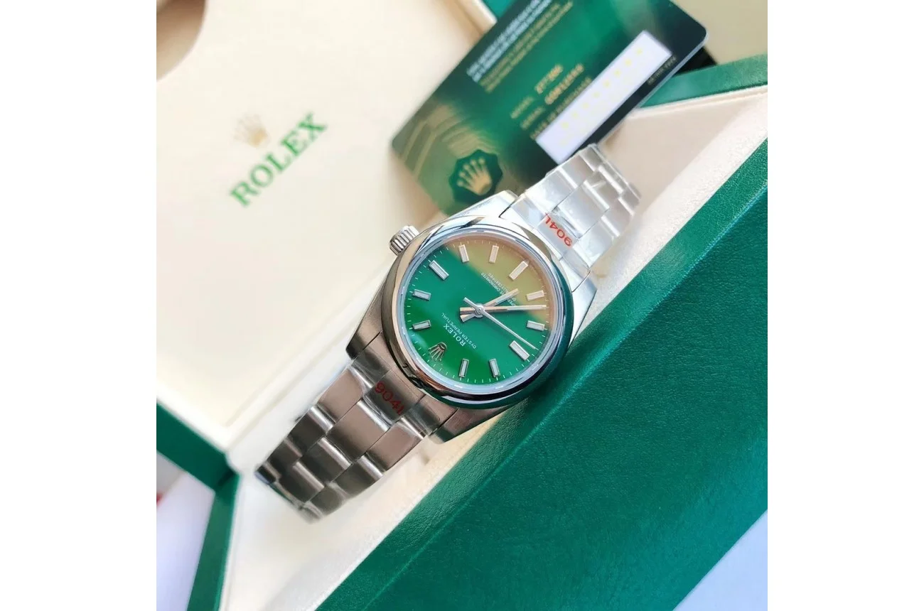 Couple Watches Rolex Oyster Perpetual 31/41mm SS/SS Green/Stk - Bestter Watches