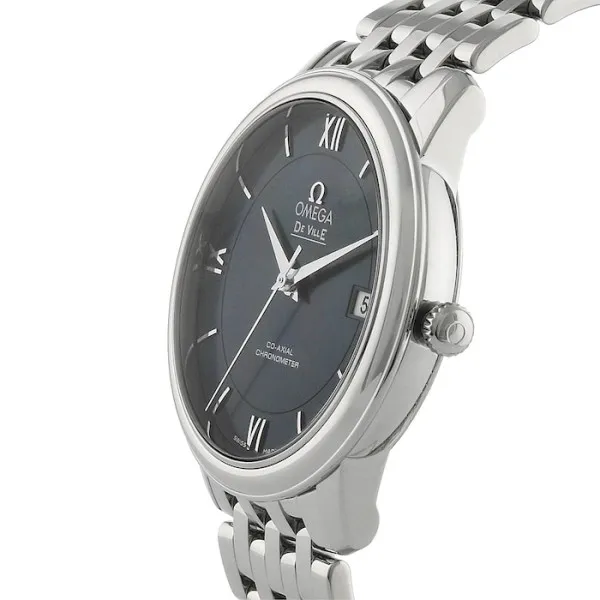 Omega De Ville Men Automatic Blue Stainless Steel Watch O42410402003001 - Bestter Watches