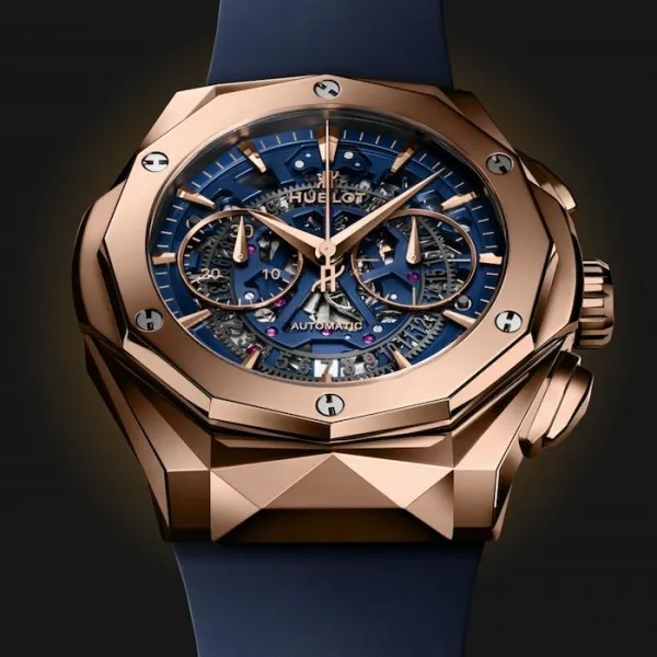 Hublot Classic Fusion Men Automatic Blue Rubber Watch 525.OX.5180.RX.ORL21 - Bestter Watches