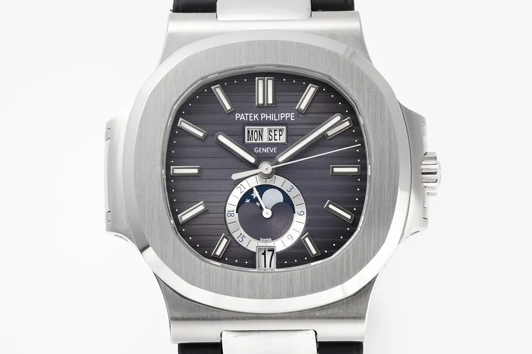 Patek Philippe Nautilus Blue Rubber Strap Watch - Bestter Watches