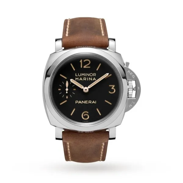 Panerai Luminor Men Automatic Black Calf Watch PAM00422 - Bestter Watches