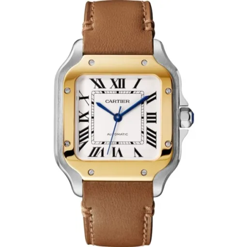 Cartier Santos de Cartier Men Automatic Silver Stainless Steel Watch W2SA0016 - Bestter Watches