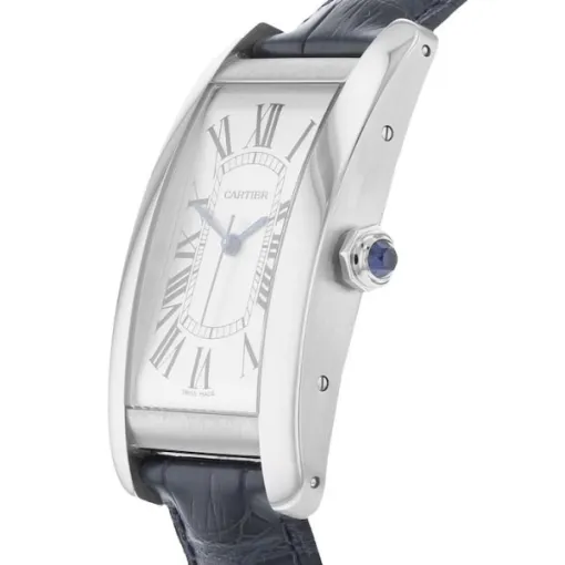 Cartier Tank Américaine Men Automatic Silver Alligator Watch WSTA0018 - Bestter Watches