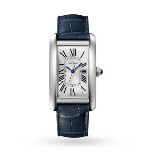 Cartier Tank Américaine Men Automatic Silver Alligator Watch WSTA0018 - Bestter Watches