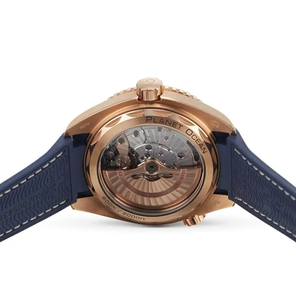 Omega Planet Ocean Men Automatic Blue Leather Watch O21563442103001 - Bestter Watches