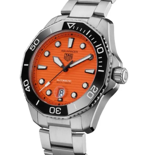 TAG Heuer Aquaracer Men Automatic Orange Stainless Steel Watch WBP201F.BA0632 - Bestter Watches
