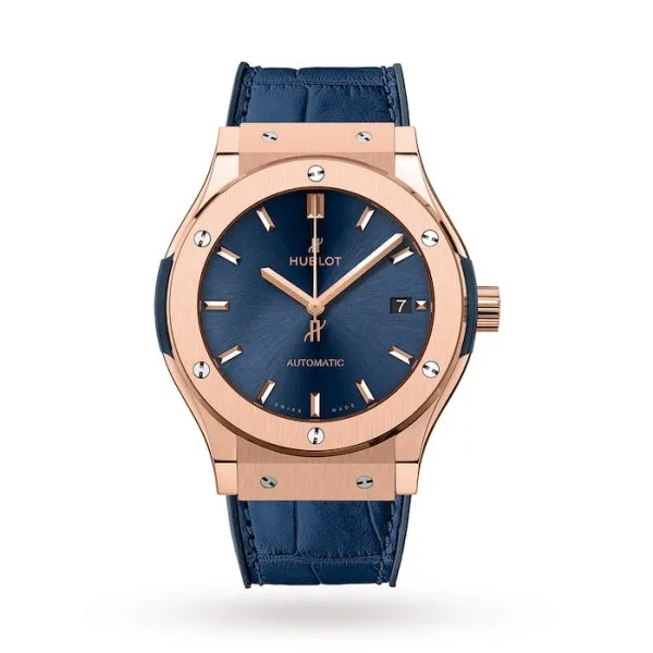 Hublot Classic Fusion Men Automatic Blue Leather Watch 511.OX.7180.LR - Bestter Watches