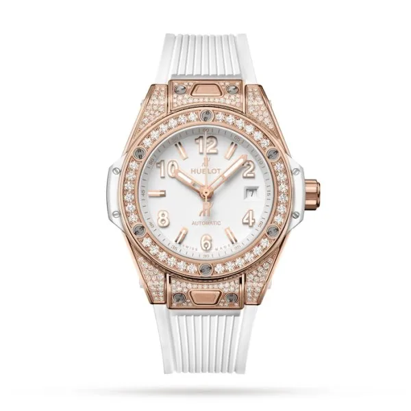 Hublot Big Bang Women Automatic White Rubber Watch 485.OE.2080.RW.1604 - Bestter Watches