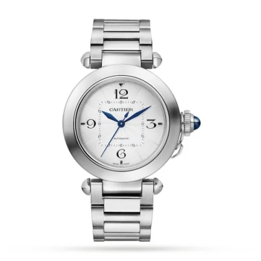 Cartier Pasha de Cartier Women Automatic Silver Stainless Steel Watch WSPA0013 - Bestter Watches