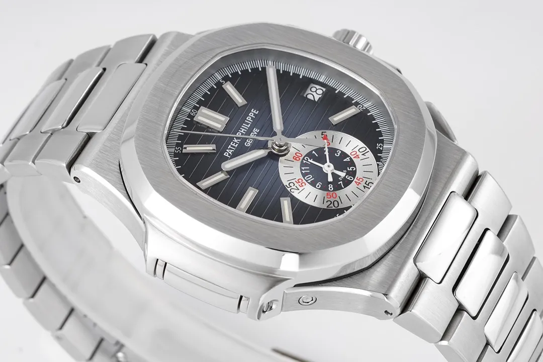Patek Philippe 5980 Silver Chronograph Watch - Bestter Watches
