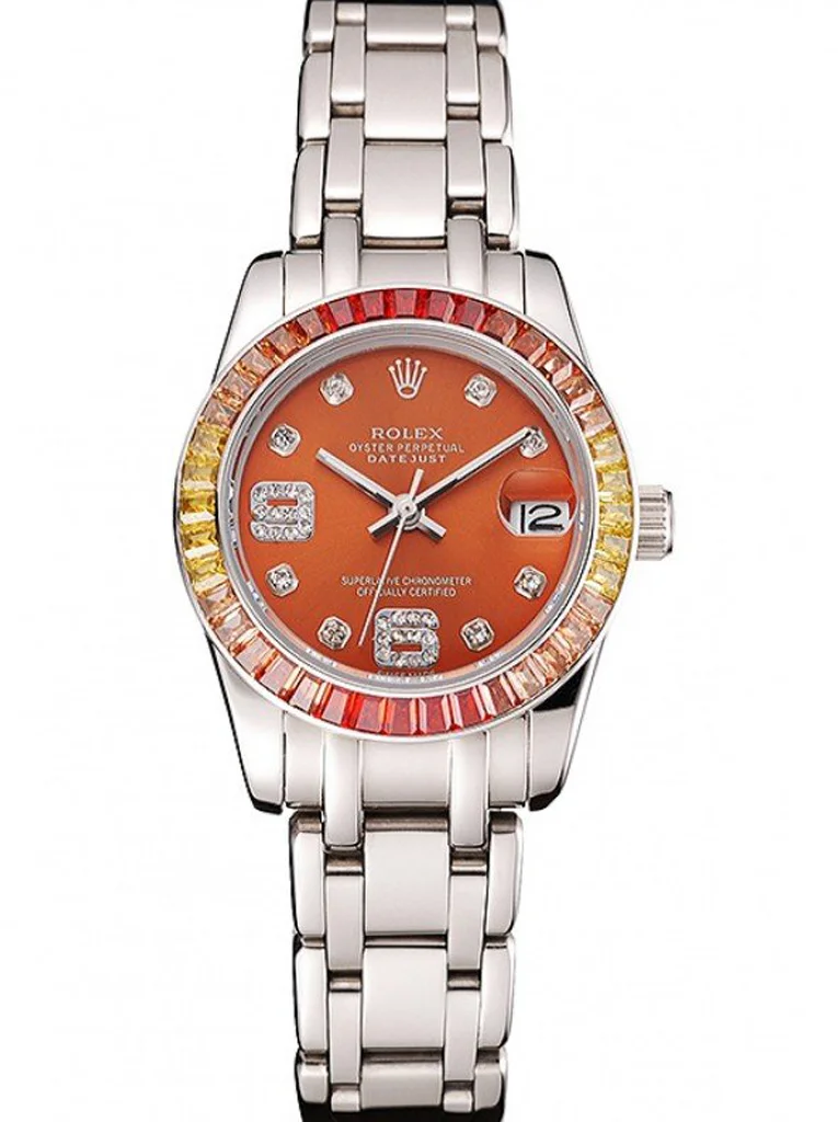 Rolex Datejust 33mm Orange Dial REP016821 - Bestter Watches