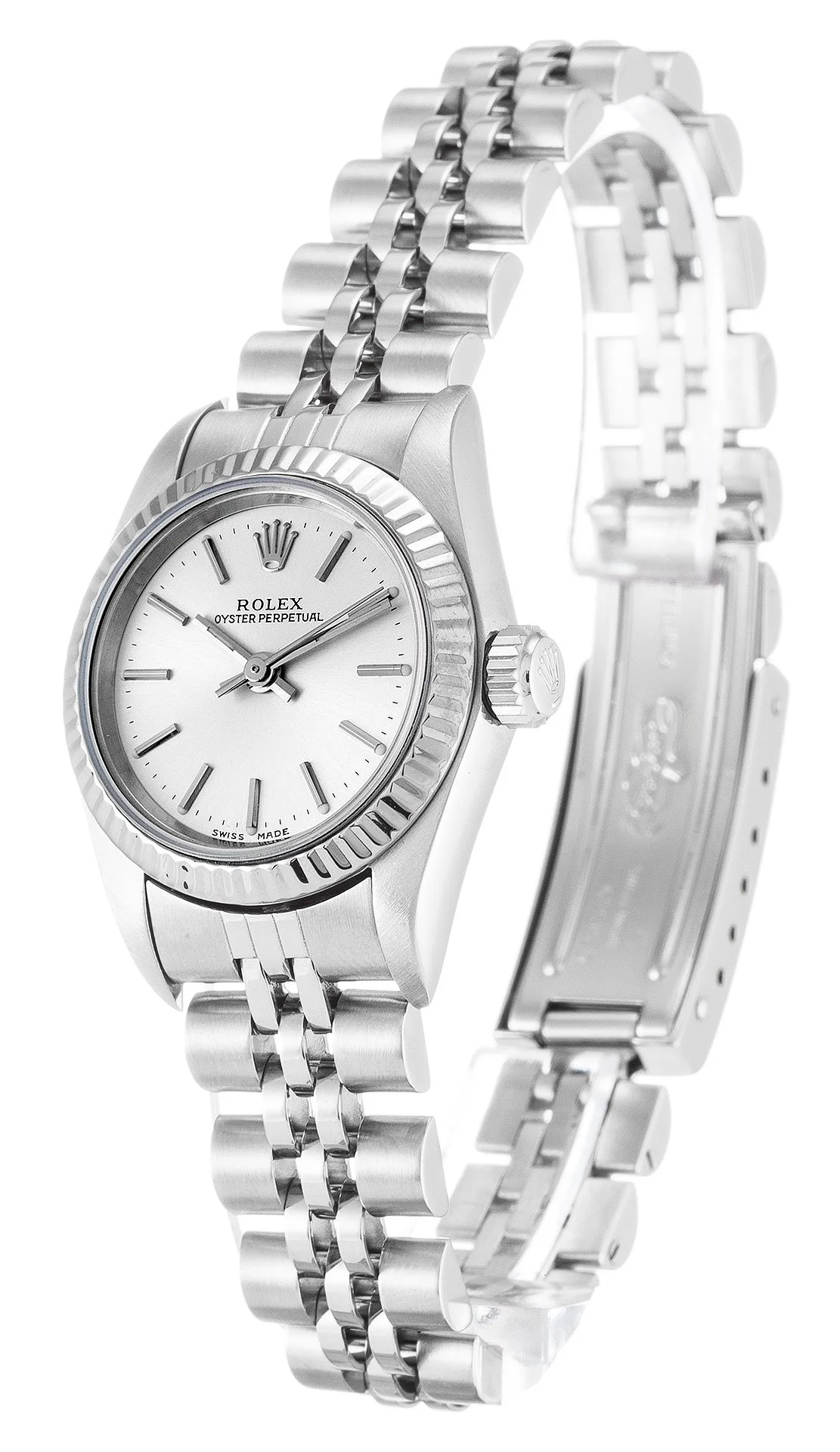 Rolex Oyster Perpetual Lady 24mm Silver Dial 67194 - Bestter Watches