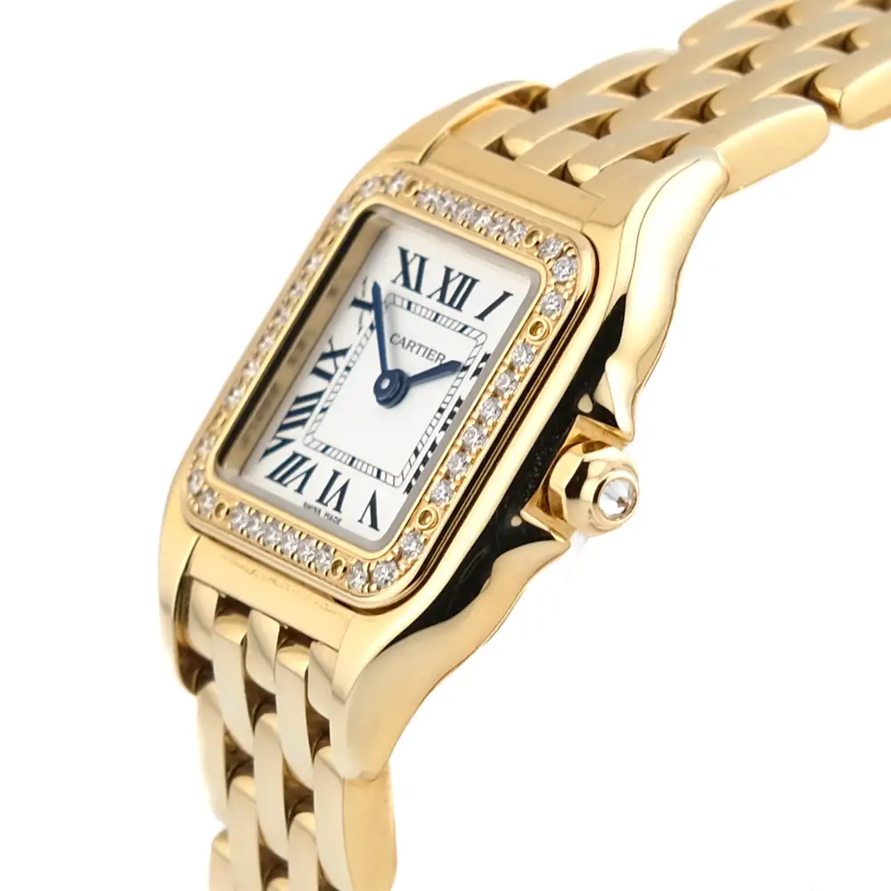Cartier Panthère de Cartier Women Quartz Silver 18ct Gold Watch WJPN0015 - Bestter Watches