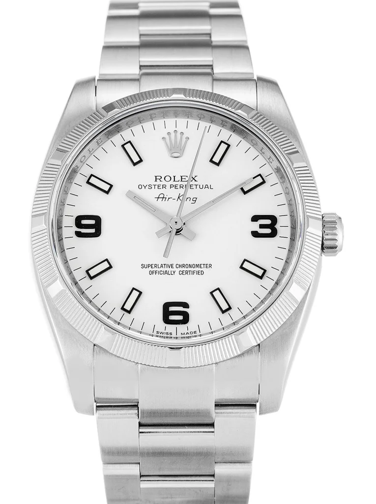 Rolex Air-King 34mm White Dial 114210 - Bestter Watches