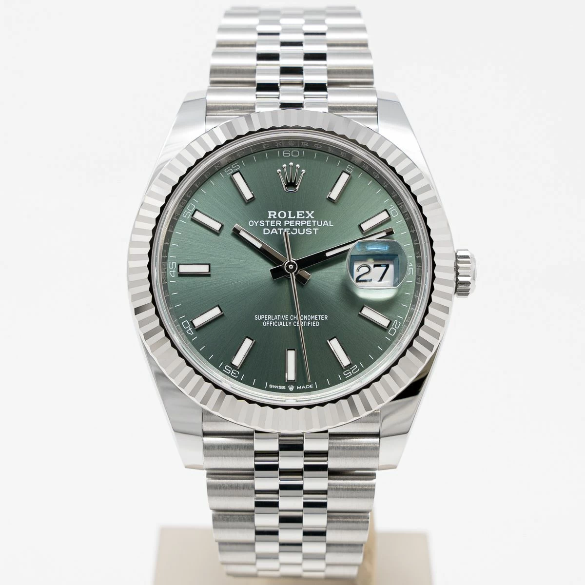 Rolex Datejust 41mm Green Dial 126334 Jubilee - Bestter Watches