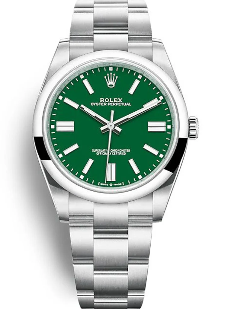 Rolex Oyster Perpetual 41mm Green Dial 124300 - Bestter Watches