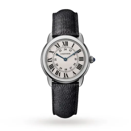 Cartier Ronde de Cartier Women Quartz Silver Leather Watch WSRN0019 - Bestter Watches