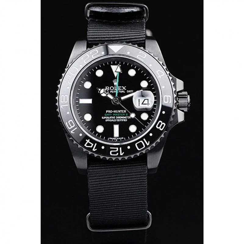 Superclone Rolex GMT-Master II 40mm Black Dial REP016827 - Bestter Watches