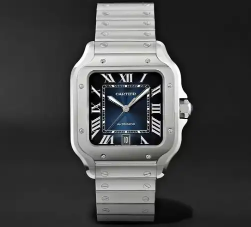 Cartier Santos de Cartier Men Automatic Blue Stainless Steel Watch WSSA0030 - Bestter Watches