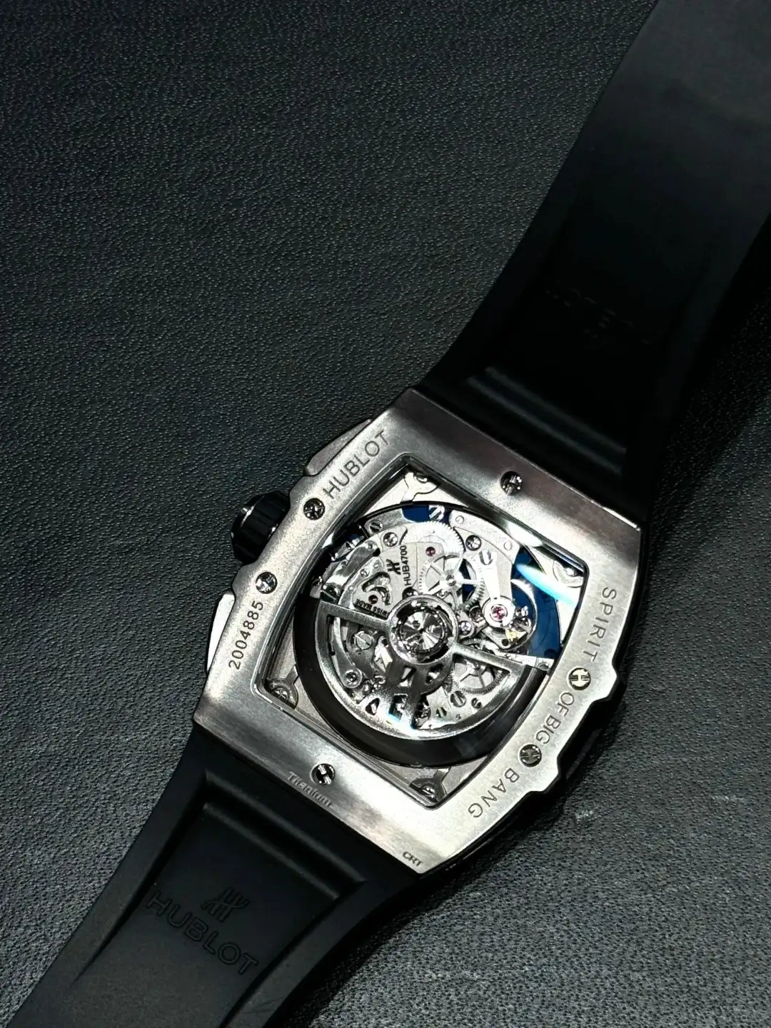 Hublot Spirit Of Big Bang Men Automatic Blue Rubber Watch 641.NX.7170.RX - Bestter Watches