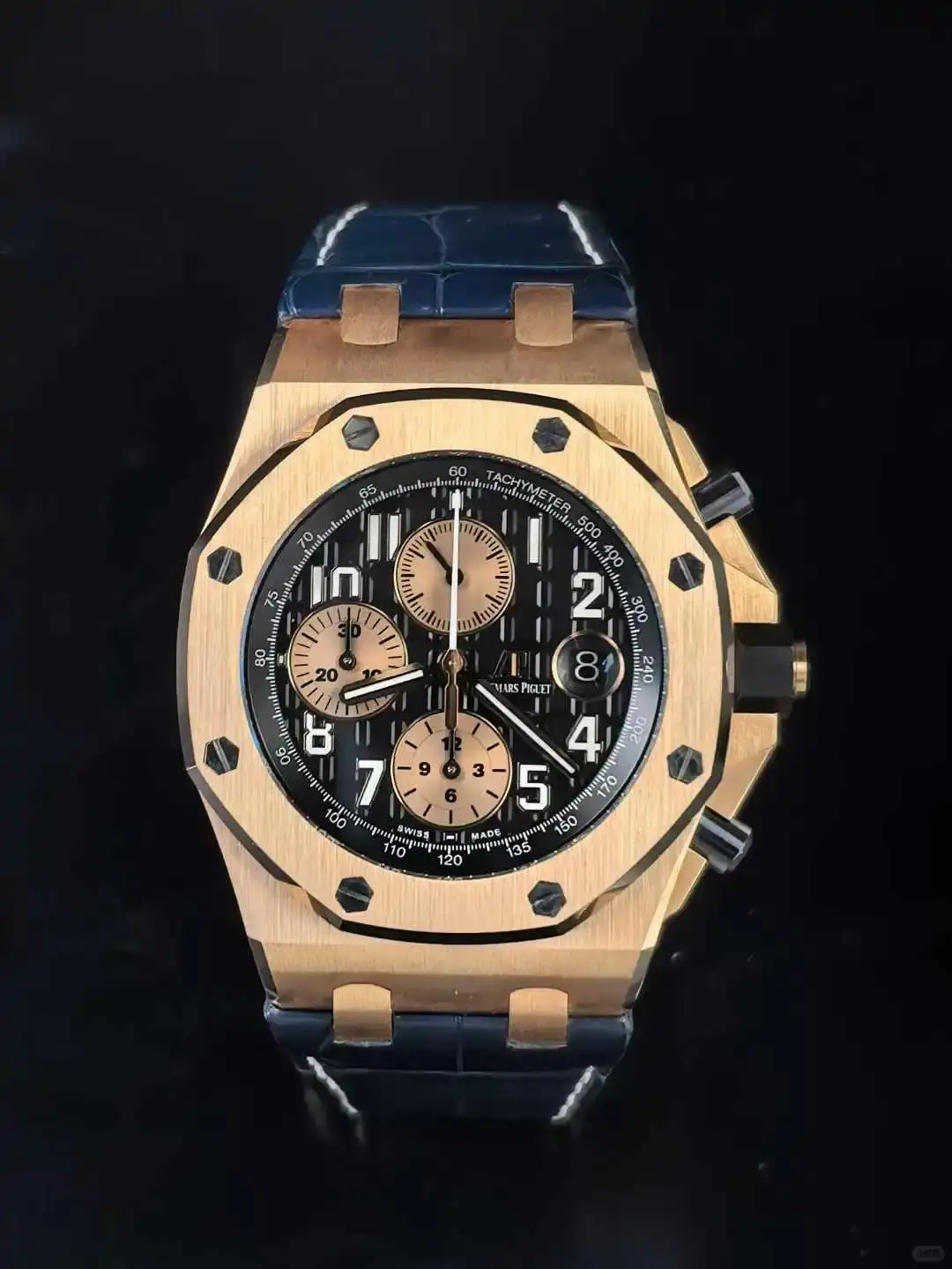 Audemars Piguet Royal Oak Offshore Selfwinding Chronograph Black, Gold 26470OR.OO.A002CR.02 - Bestter Watches