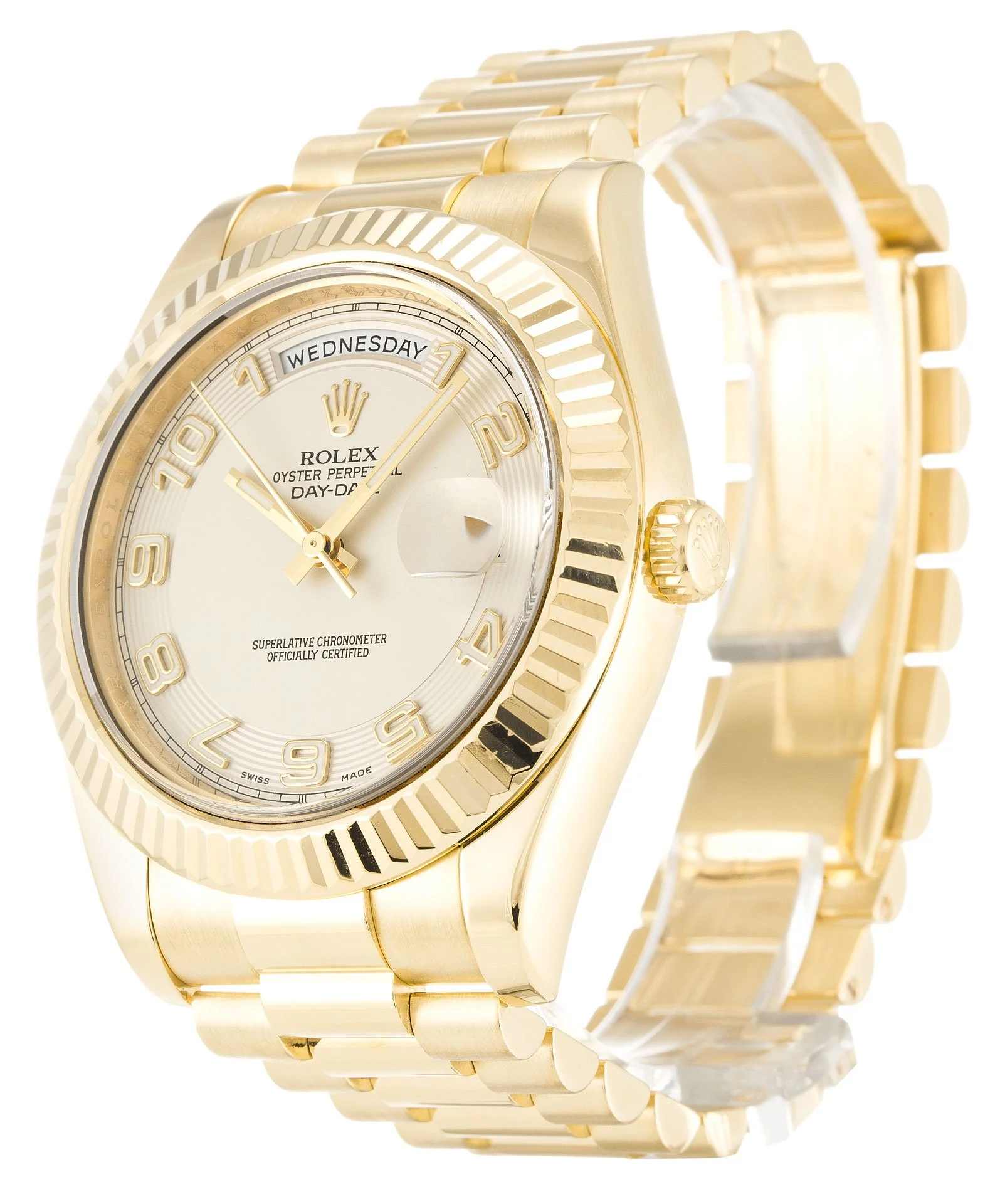 Rolex Day-Date II 40mm Ivory Dial 218238 - Bestter Watches