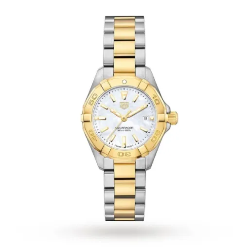 TAG Heuer Aquaracer Women Quartz Mother of Pearl Bicoloured Watch WBD1420.BB0321 - Bestter Watches