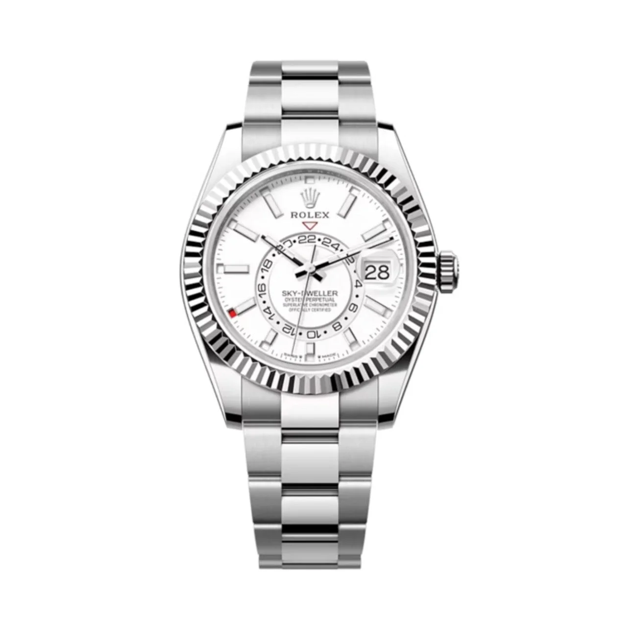 Superclone Rolex Sky-Dweller 42 mm Intense white Dial 336934 - Bestter Watches