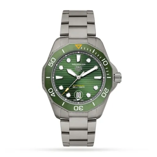 TAG Heuer Aquaracer Men Automatic Green Titanium Watch WBP208B.BF0631 - Bestter Watches