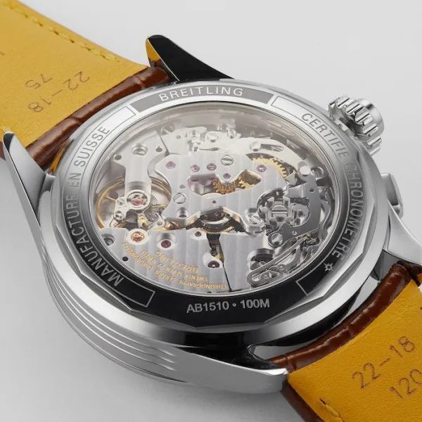 Breitling Premier Men Blue Alligator Watch AB1510171C1P1 - Bestter Watches