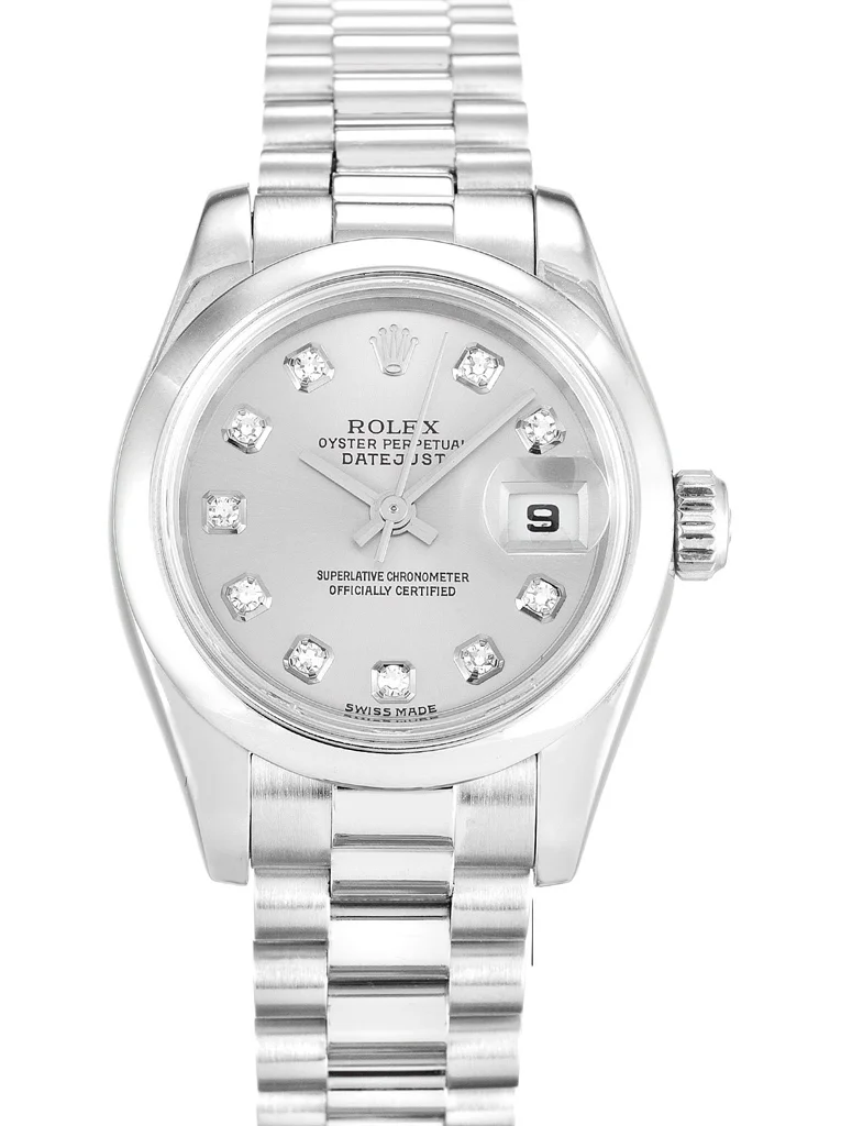 Rolex Lady-Datejust 26mm Silver Dial 179166 - Bestter Watches