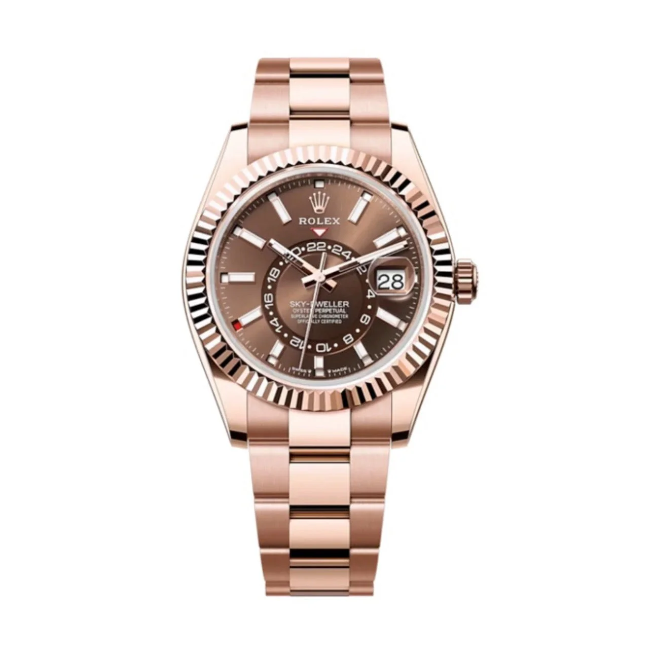 Superclone Rolex Sky-Dweller 42 mm Chocolate Dial 336935 - Bestter Watches