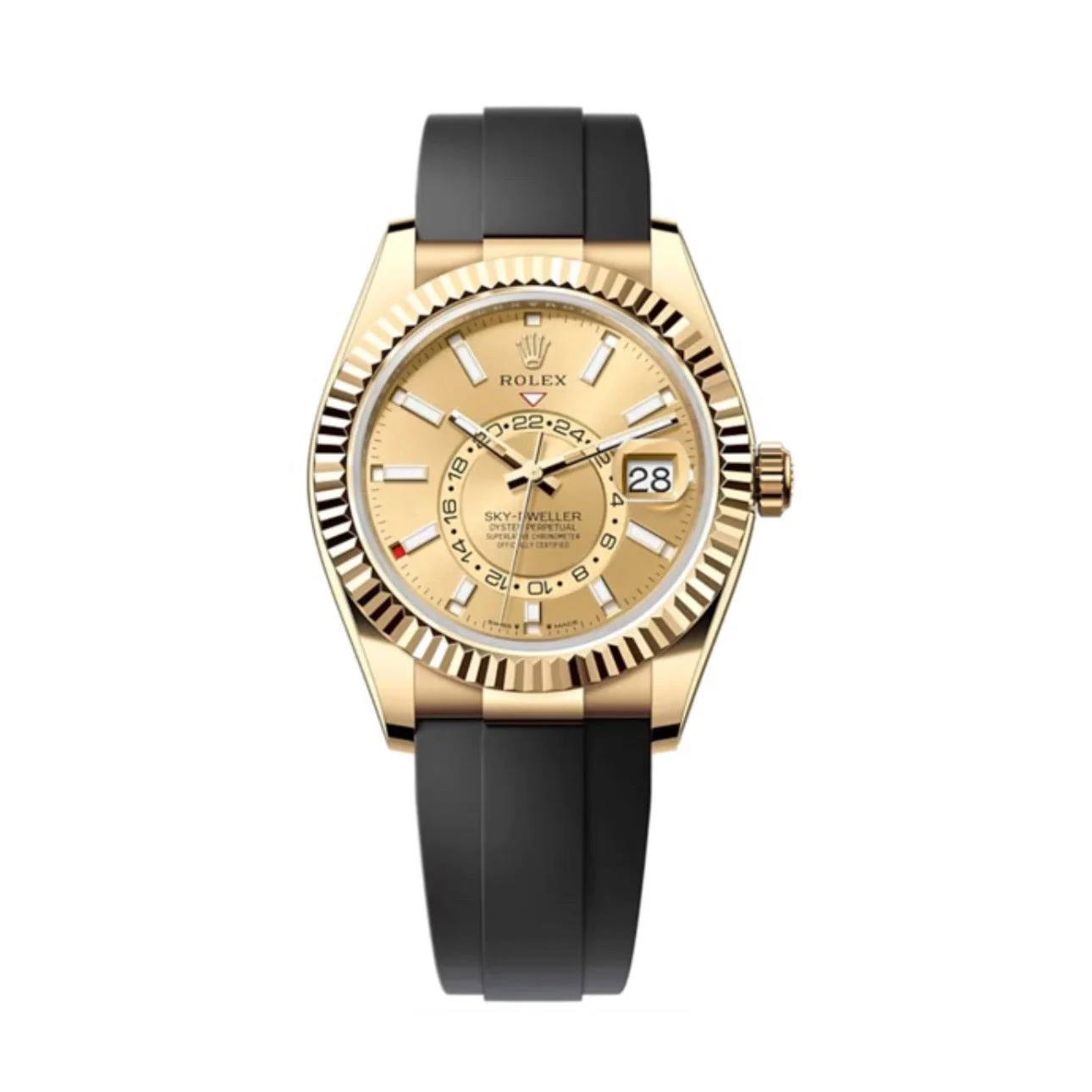 Superclone Rolex Sky-Dweller 42 mm Champagne Dial 336238 - Bestter Watches